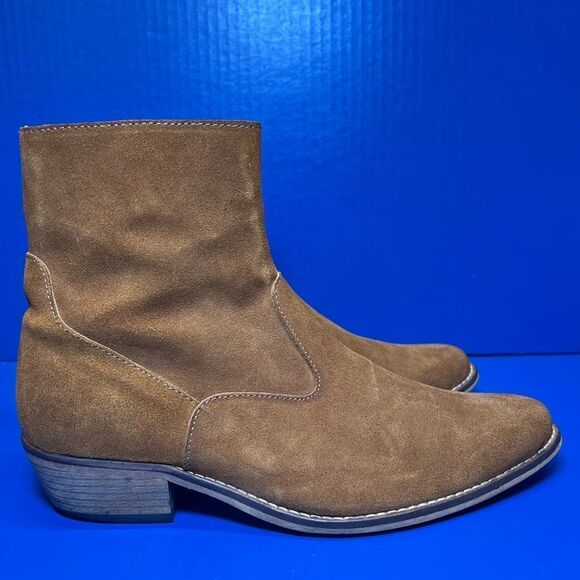 Shoe The Bear Mens Enzo Suede Chelsea Western Ankle Boot in Camel EU41/US8-8.5 - Picture 5 of 9